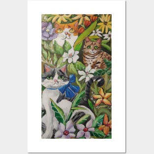 Garden of Cats Posters and Art